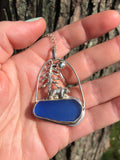 Sea glass necklace, Enchanting Sea glass necklace, Sterling Silver jewelry, Sea Glass Jewelry, Sea glass, Beach glass necklace