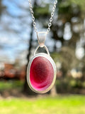 Cherry Blossom Seaham Sea Glass Necklace