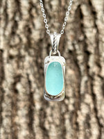 Blue Lagoon Sea Glass Necklace